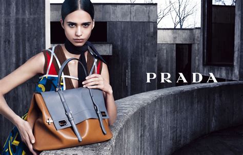 prada bag on model